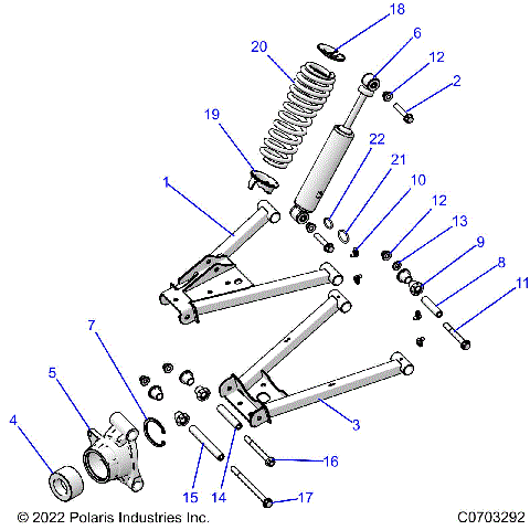 SUSPENSION, REAR - R23MAE57DX (C0703292)