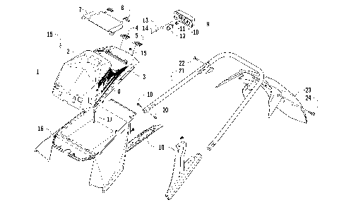REAR BUMPER, STORAGE BOX, AND TAILLIGHT ASSEMBLY [88476]