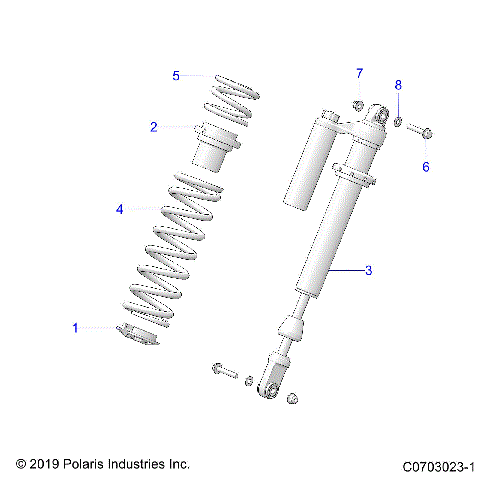 SUSPENSION, FRONT SHOCK MOUNTING, STANDARD/PREMIUM - Z21RAF92AH/BH (C0703023-1)