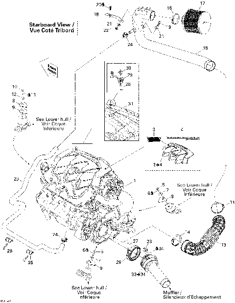 01- Engine And Air Intake Silencer