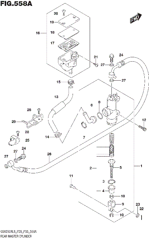 REAR MASTER CYLINDER