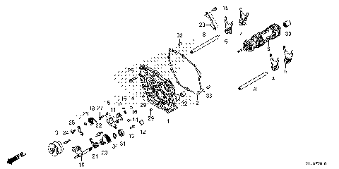 SHIFT DRUM@SHIFT FORK