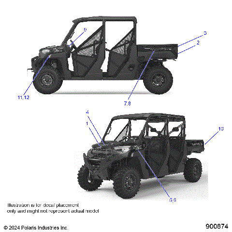 BODY, DECALS, GRAPHICS - R25RSE99A9/AS/AP/AL/AF/AK/B9/BS/BP/BL/BF/BK  (900874