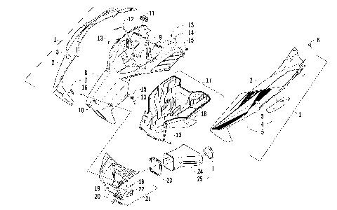 HOOD AND AIR INTAKE ASSEMBLY [98286]