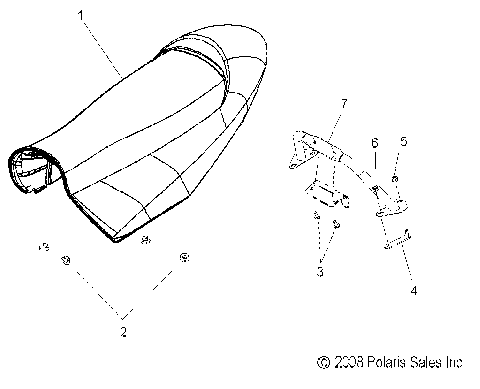 BODY, SEAT ASM. - S09PP7FS/FE (49SNOWSEAT09TRBODGN)