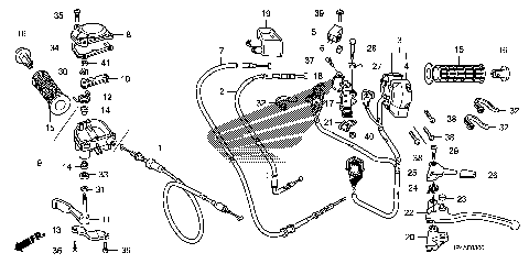 HANDLE LEVER@SWITCH@CABLE