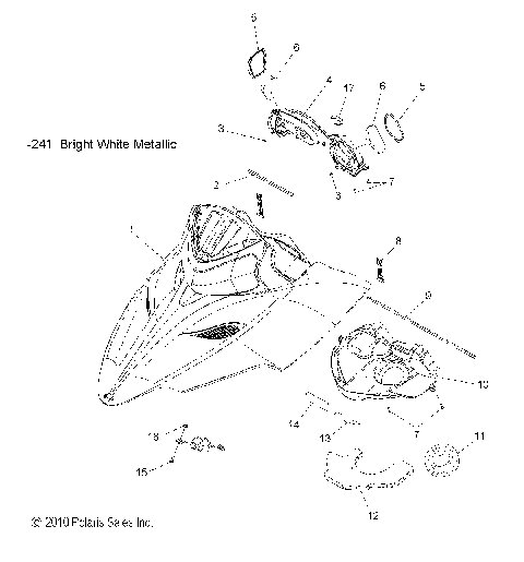 BODY, HOOD ASM. - S11PK6HSA/HSL/HEA/PM6HSA/HSL (49SNOWHOOD11600RMK)