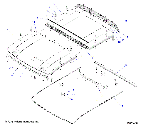 BODY, ROOF - R26X6T1RBL (C788480)