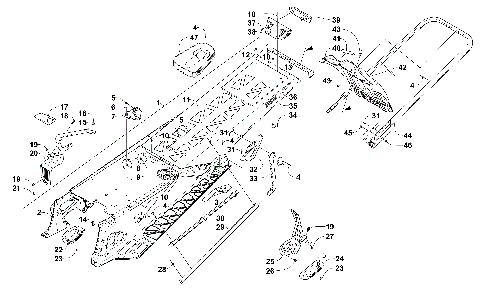 TUNNEL, REAR BUMPER, AND SNOWFLAP ASSEMBLY [101471]