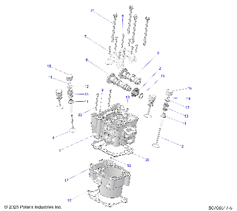 ENGINE, CYLINDER HEAD, CAMS & VALVES