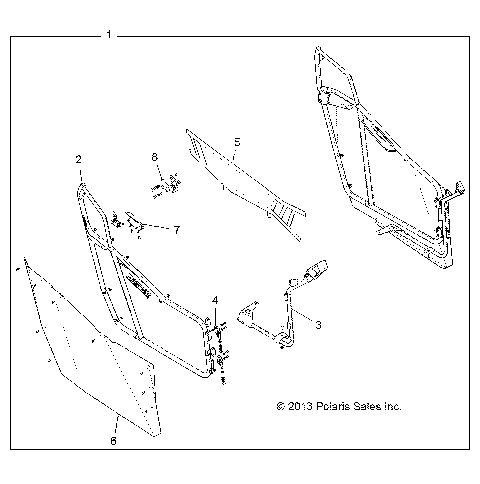 BODY, DOORS KIT - Z14JT87AD/9EAO/9EAOL/9EAL (49RGRDOOR13RZRS)