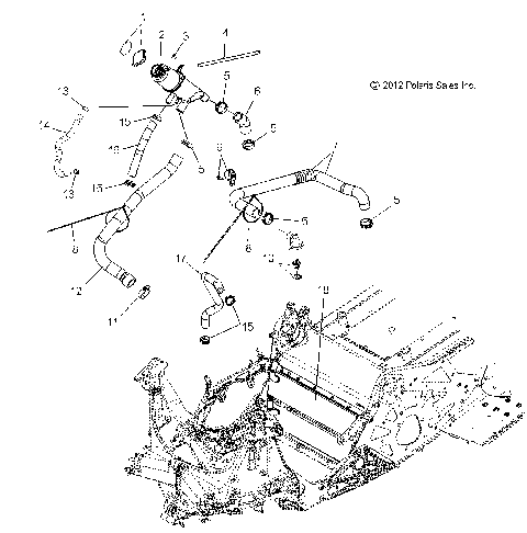 ENGINE, COOLING SYSTEM - S13CL8/CW8 ALL OPTIONS (49SNOWCOOLING13SBASSLT)