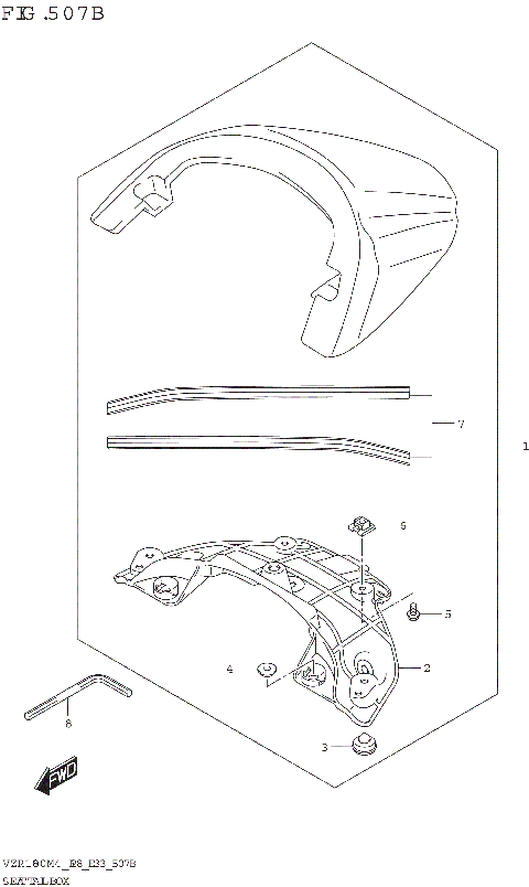 SEAT TAIL BOX (VZR1800BZ)(AV4)