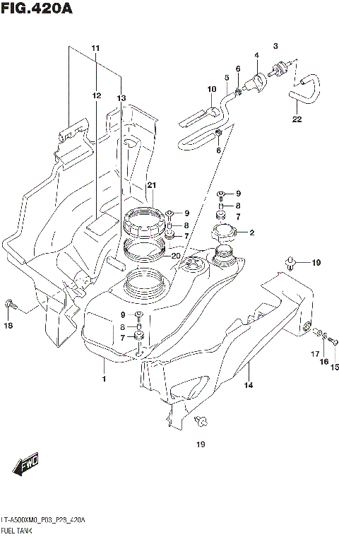 FUEL TANK (LT-A500XM0 P03)
