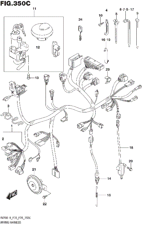WIRING HARNESS (RV200L9 E33)