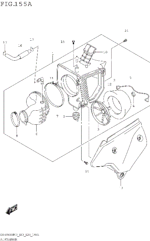 AIR CLEANER (DR-Z400SM3 E03)