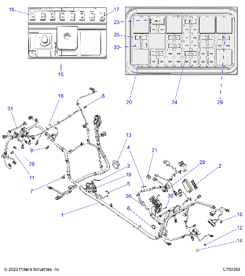 ELECTRICAL, WIRE HARNESS, CHASSIS - Z24RAE92AG/BG (C703359)