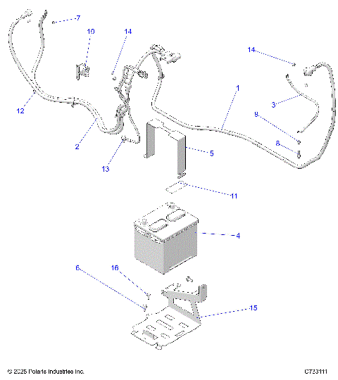ELECTRICAL, BATTERY - R25RSE99NP (C733111)
