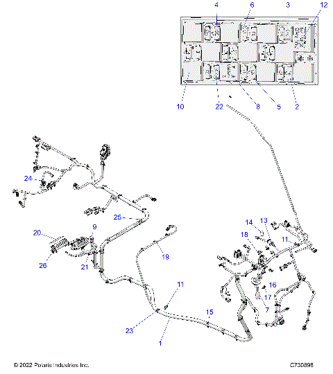 ELECTRICAL, WIRE HARNESS - D23M4A57B4/G57B4/U57B4/W57B4 (C730898)