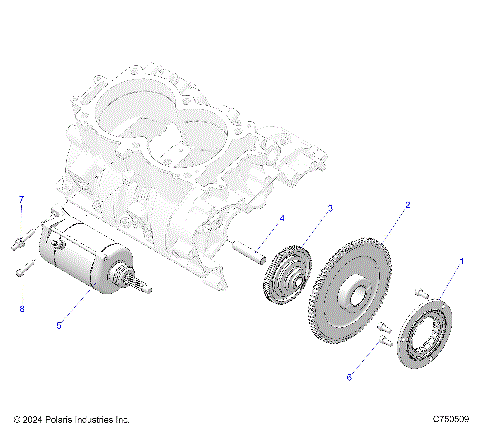 ENGINE, STARTER - Z25NEB99A4/B4 (C750509)