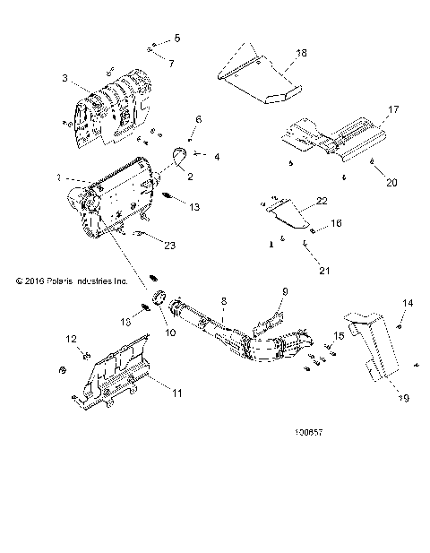 ENGINE, EXHAUST SYSTEM - A18DCE87BB (100657)