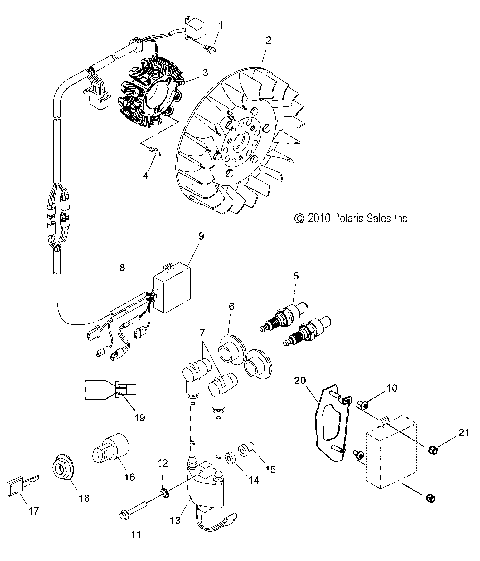 ELECTRICAL, IGNITION SYSTEM and SWITCH - S12PT5BSL/BEL (49SNOWMAGNETO11550)