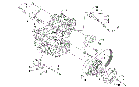 ENGINE AND RELATED PARTS