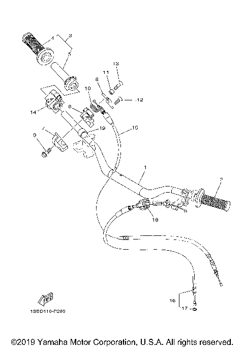 STEERING HANDLE CABLE