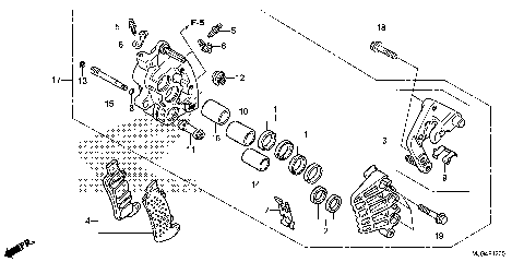 RIGHT FRONT BRAKE CALIPER