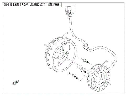 MAGNETO ASSY. (HIGH-POWER)
