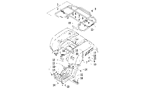 REAR RACK, BODY PANEL, AND FOOTWELL ASSEMBLIES [100262]