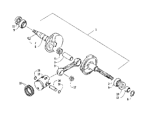 CRANKSHAFT AND PISTON ASSEMBLY [78553]