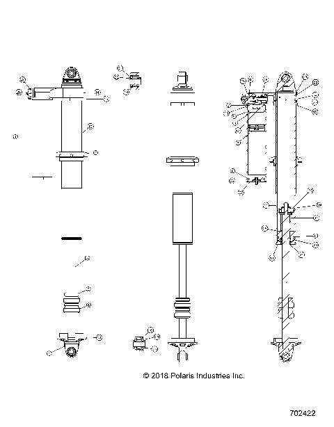 SUSPENSION, REAR SHOCK INTERNALS - Z19VDM99AL (702422)