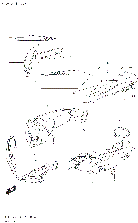 AIR INTAKE PIPE (GSX-R750)
