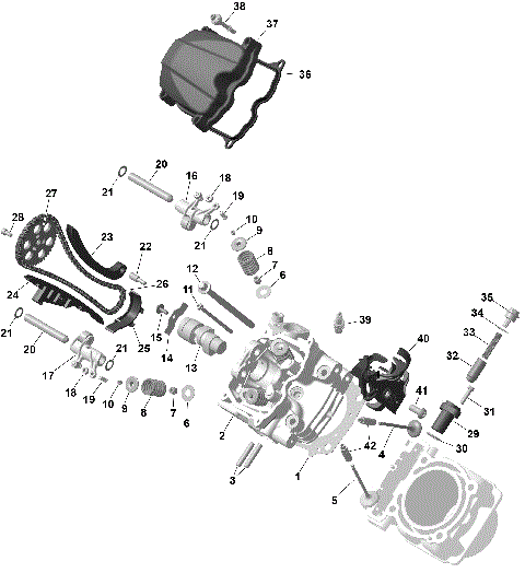 01- ROTAX - Front Cylinder Head