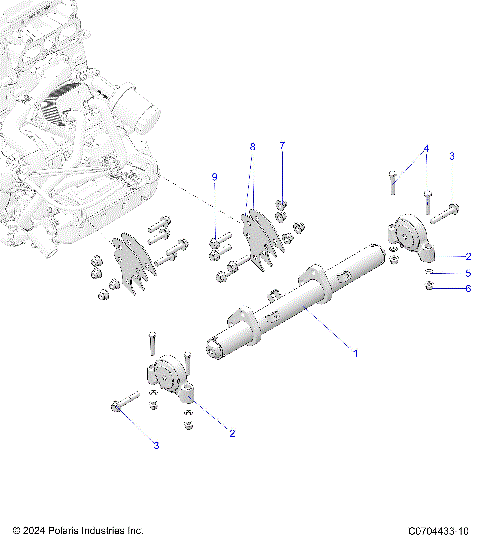 ENGINE, MOUNTING & LONG BLOCK