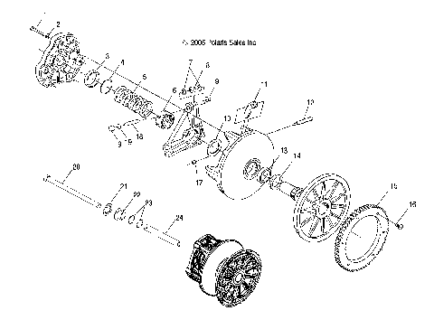 DRIVE TRAIN, CLUTCH, PRIMARY - S12SU4BEL (4997559755B12)