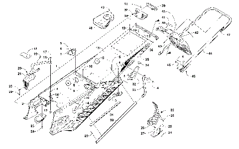 TUNNEL, REAR BUMPER, AND SNOWFLAP ASSEMBLY [103727]