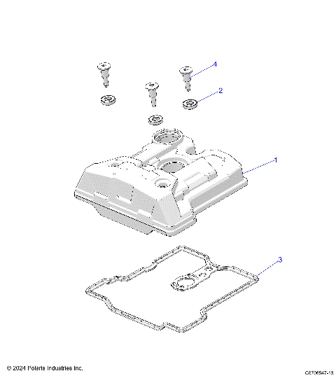 ENGINE, VALVE COVER -   (C0706547-13)