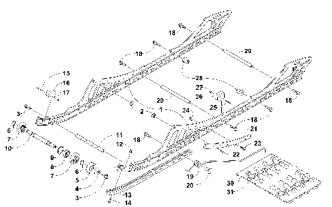 SLIDE RAIL AND TRACK ASSEMBLY [102097]