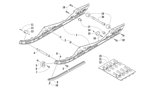 SLIDE RAIL AND TRACK ASSEMBLY
