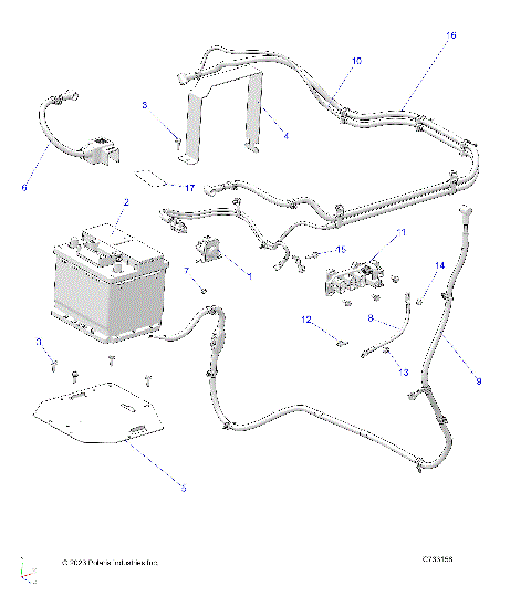 ELECTRICAL, BATTERY - R25M4U57Z5/B5/Z6/B6 (C733158)