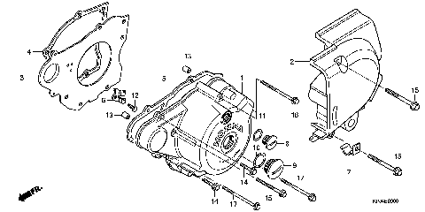 LEFT CRANKCASE COVER