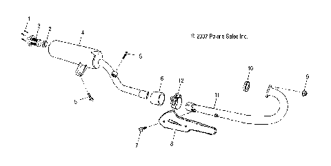 ENGINE, EXHAUST - A10PB20AB/AD (49ATVEXHAUST08PHX)