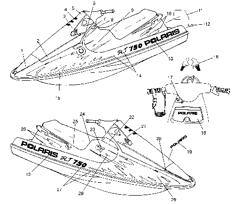 DECALS SLT 750 B954170 (4930563056A007)