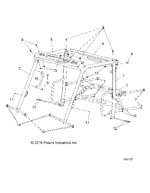 CHASSIS, CAB FRAME - R18RMAL4G9 (700700)