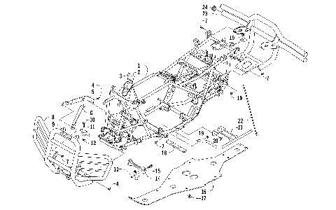 FRAME AND RELATED PARTS [97623]