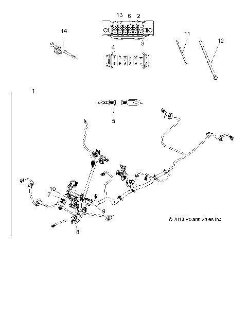 ELECTRICAL, MAIN WIRE HARNESS - A14MH5EFJ/EFK (49ATVHARNESS14SP570EPSF)