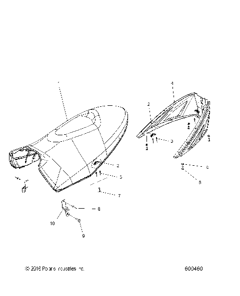 BODY, SEAT ASM. - S17MBX6JSA/JEA (600460)