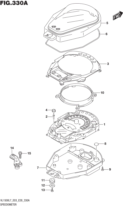 SPEEDOMETER (VL1500BL7 E03)